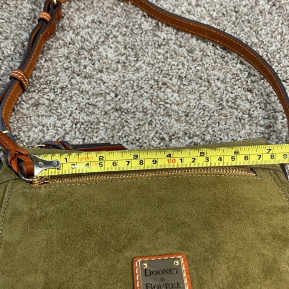 Dooney & Bourke Suede Allison Crossbody in Olive - Picture 8 of 16